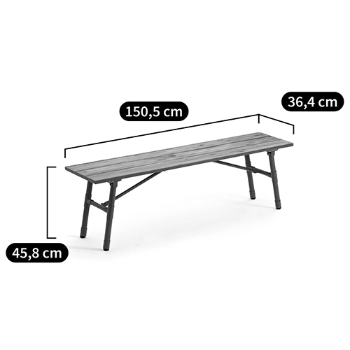 Скамья с сиденьем из массива акации Damon Industrial Wooden Bench в Екатеринбурге