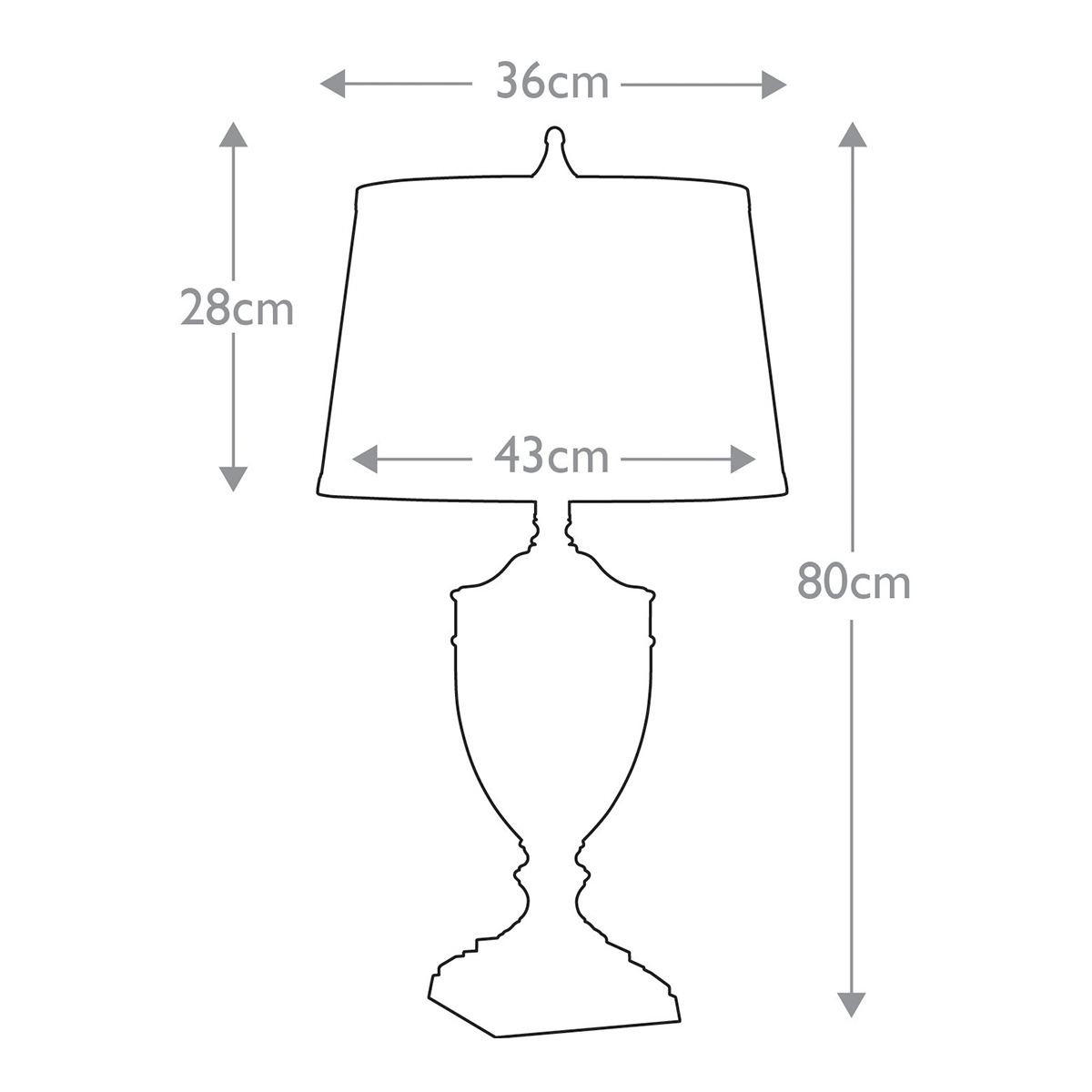 Настольная лампа со тканевым абажуром и прозрачным ребристым стеклянным основанием Quoizel в Екатеринбурге