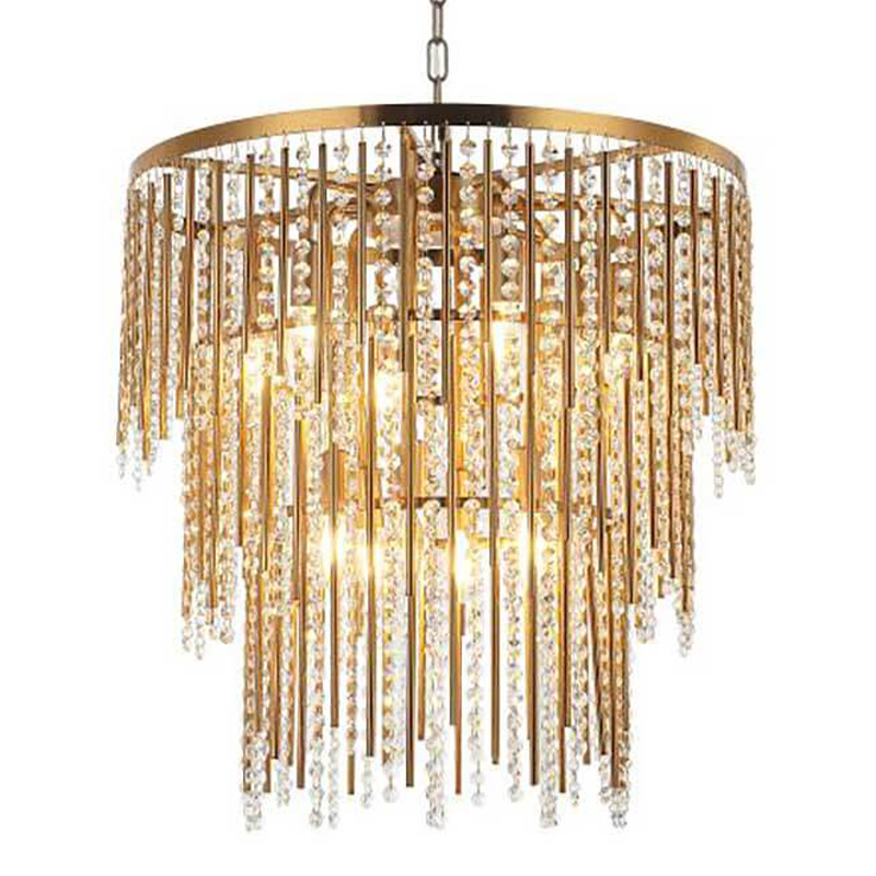 Люстра Crystal Wind Chimes Bronze Chandelier Бронза Прозрачный в Екатеринбурге | Loft Concept 