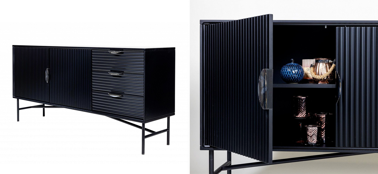 Комод Antique Order Черный 160 см - фото