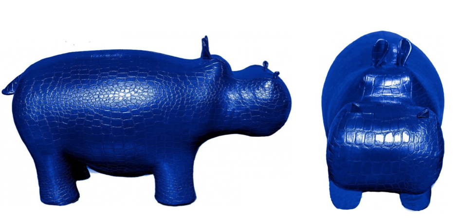 Пуф Бегемот Poof Hippo blue - Loft-Concept в Екатеринбурге