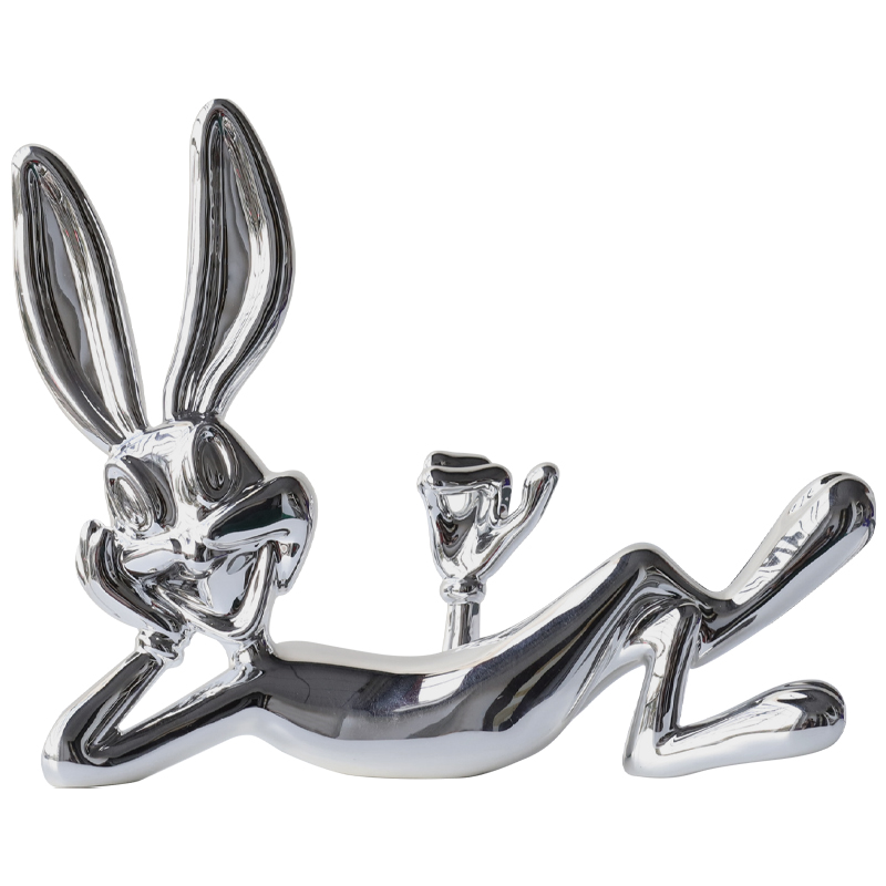 Декоративная статуэтка Bugs Bunny Silver Серебряный в Екатеринбурге | Loft Concept 