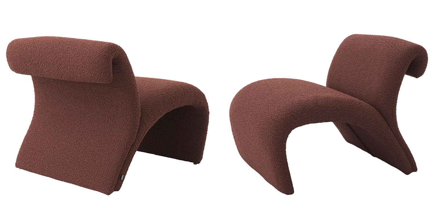 Кресло Eichholtz Chair Vignola Boucle Rouge - фото №1