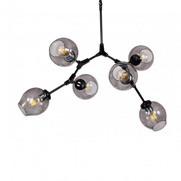 Люстра Branching Bubble Chandelier 6 Black Черный в Екатеринбурге | Loft Concept 