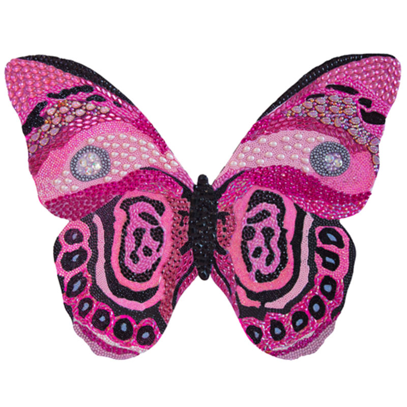 Картина “Pink and Black Bedazzled Butterfly Cut Out” Мульти в Екатеринбурге | Loft Concept 