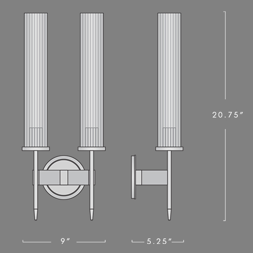 Бра Jonathan Browning ALOUETTE DOUBLE SCONCE в Екатеринбурге