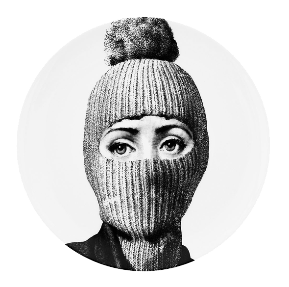 Декоративная тарелка Fornasetti 160 Черный Декоративная тарелка Fornasetti 160 Черный в Екатеринбурге | Loft Concept