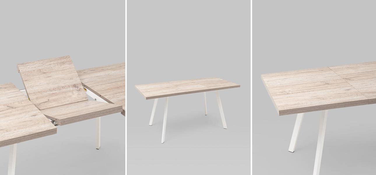 Стол обеденный Harris Collection столешница светлое дерево - фото №1