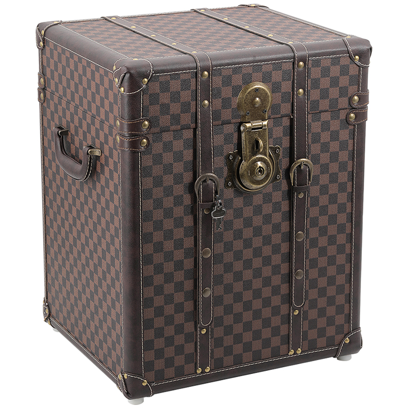 Сундук Louis Vuitton Design Wooden Chest Коричневый Латунь в Екатеринбурге | Loft Concept 