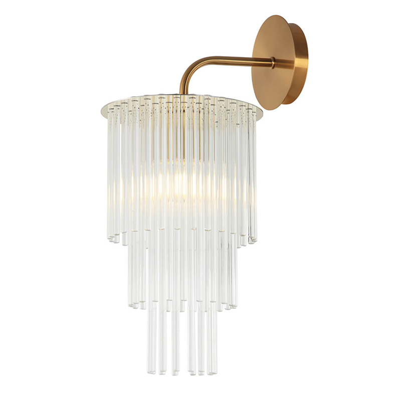 Бра Harrison Sconce gold Глянцевое золото Прозрачный в Екатеринбурге | Loft Concept 