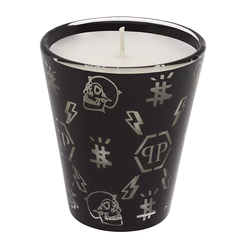 Свеча Philipp Plein Candle Monogram S Черный Белый в Екатеринбурге | Loft Concept 