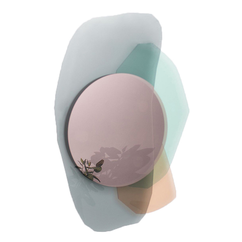 Арт-объект на стену с зеркалом Glass Repeated Mirror I by OS And OOS Розовый пастельный Прозрачный зеленый Голубой пастельный Арт-объект на стену с зеркалом Glass Repeated Mirror I by OS And OOS Розовый пастельный Прозрачный зеленый Голубой пастельный в Екатеринбурге | Loft Concept