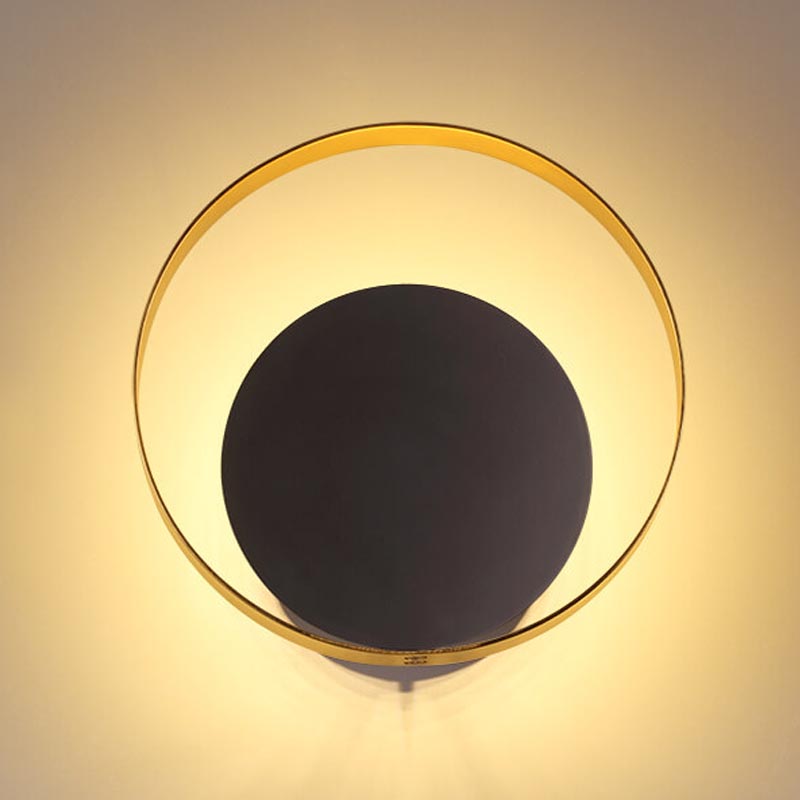 Бра Globo Ocular Sconce Circle Black Золотой Черный в Екатеринбурге | Loft Concept 