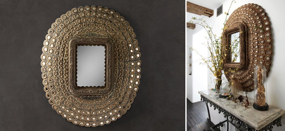 Зеркало Peacock Mirrors Restoration Hardware - фото №2