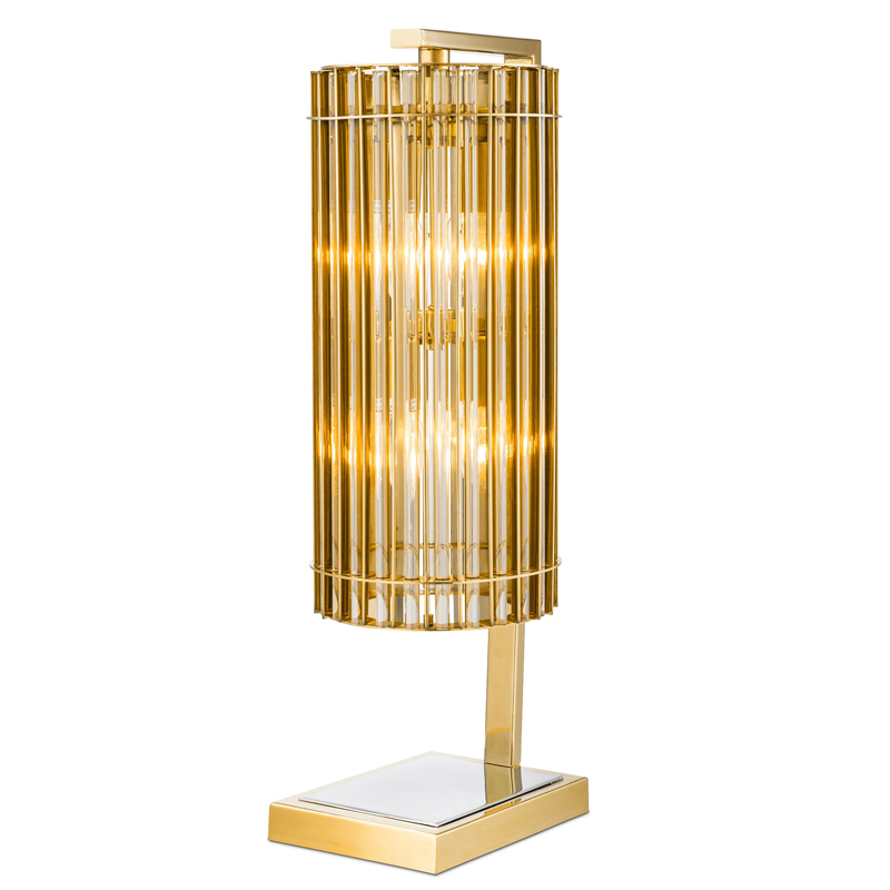 Настольная лампа Eichholtz Table Lamp Pimlico Gold Глянцевое золото Никель Золотой Шампань в Екатеринбурге | Loft Concept 