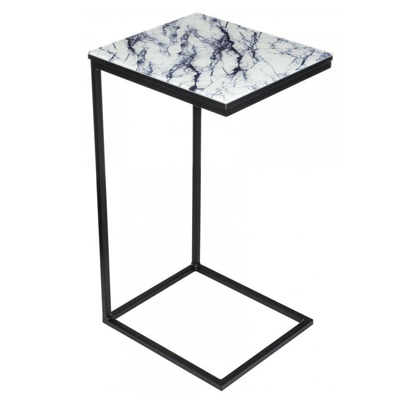 Приставной стол Zermatt Side Table white marble Белый Мрамор Bianco в Екатеринбурге | Loft Concept 