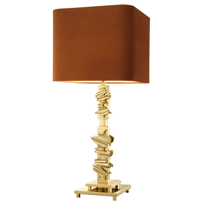 Настольная лампа Eichholtz Table Lamp Abruzzo brass Латунь Оранжевый в Екатеринбурге | Loft Concept 