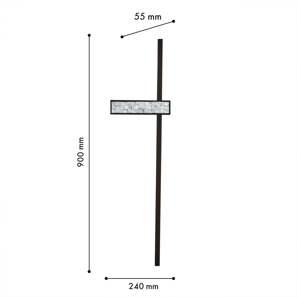 Бра с декором из перламутровой морской ракушки Touch of Marine Charm в Екатеринбурге