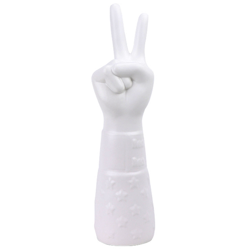 Статуэтка Jonathan Adler Peace Hand Sculpture Белый в Екатеринбурге | Loft Concept 