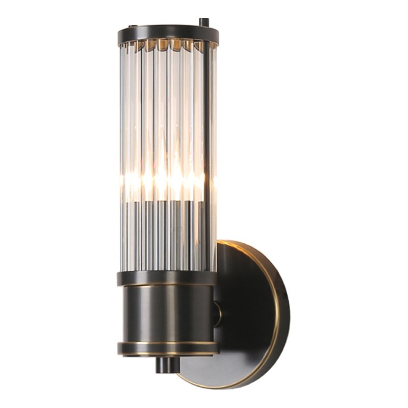 Ralph Lauren Бра Allen Single Sconce Темная бронза Прозрачный (Transparent) в Екатеринбурге | Loft Concept 