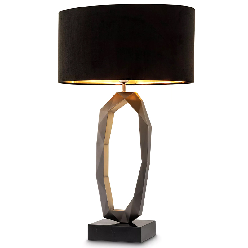 Настольная лампа Eichholtz Table Lamp Santos Черный Графит в Екатеринбурге | Loft Concept 