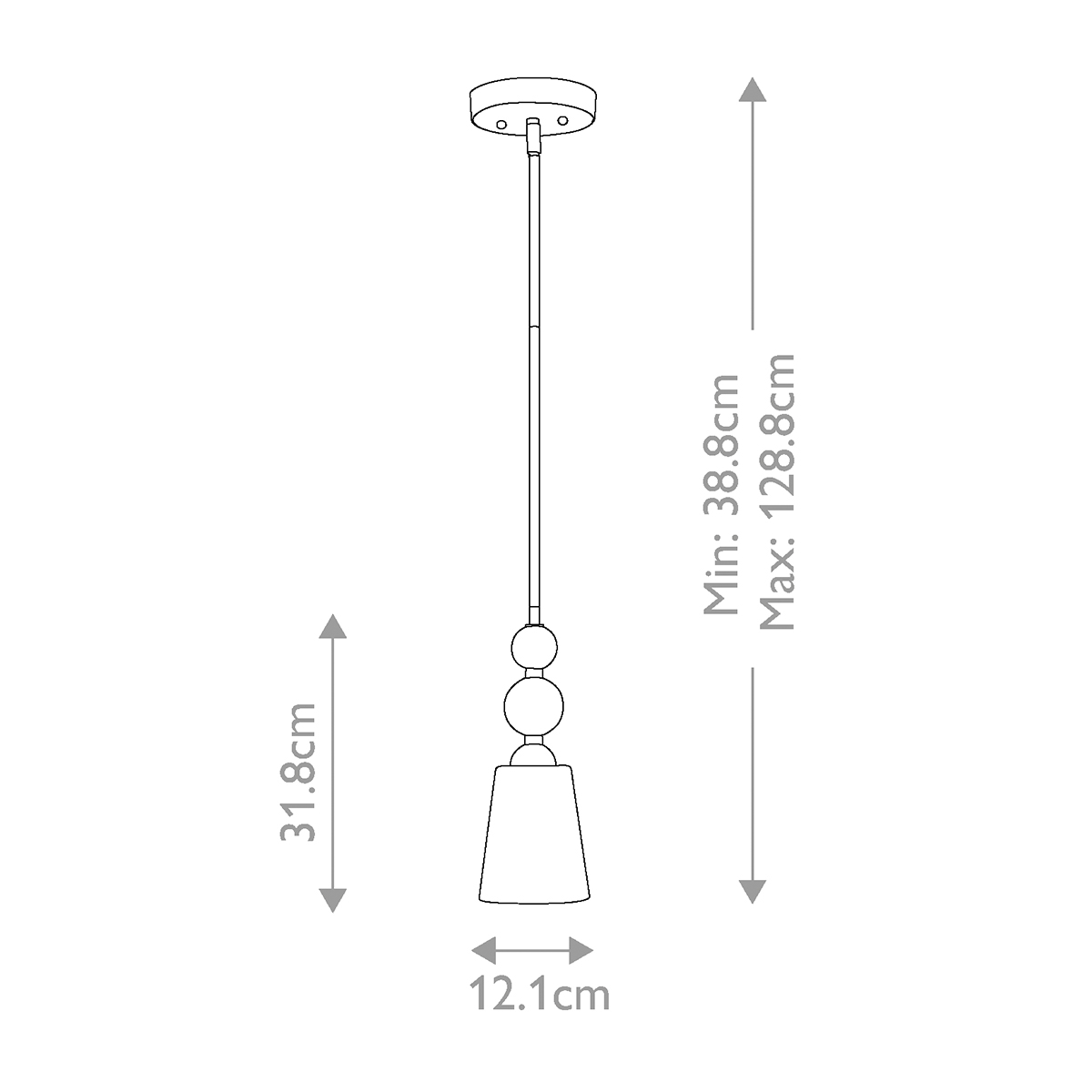 Подвесной светильник с матовым стеклянным коническим плафоном в современном стиле Hinkley в Екатеринбурге