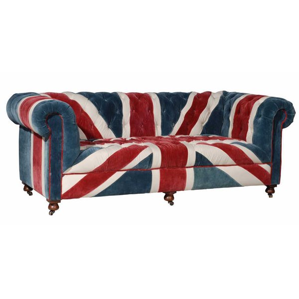 William Sofa Union Jack Velvet Andrew Martin Мульти в Екатеринбурге | Loft Concept 