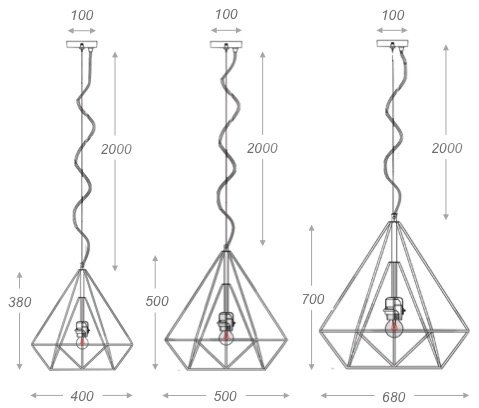 Подвесной светильник Loft Bar Nest Cone Black в Екатеринбурге