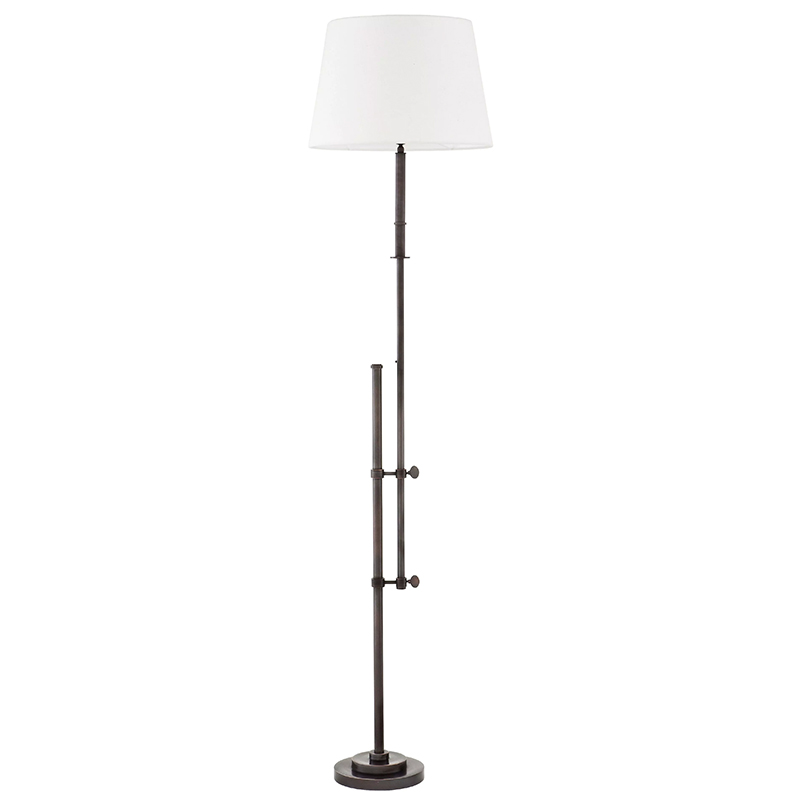 Торшер Eichholtz Floor Lamp Gordini Bronze Белый Темная бронза в Екатеринбурге | Loft Concept 