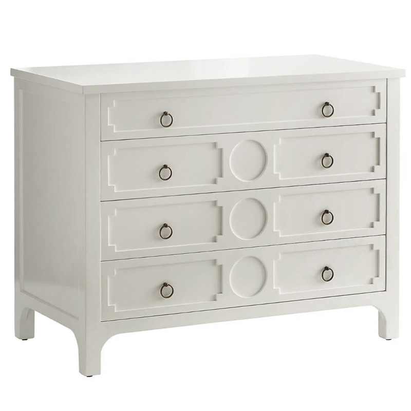 Комод с 4-мя ящиками Lawrence chest of drawers White Белый Белый в Екатеринбурге | Loft Concept 