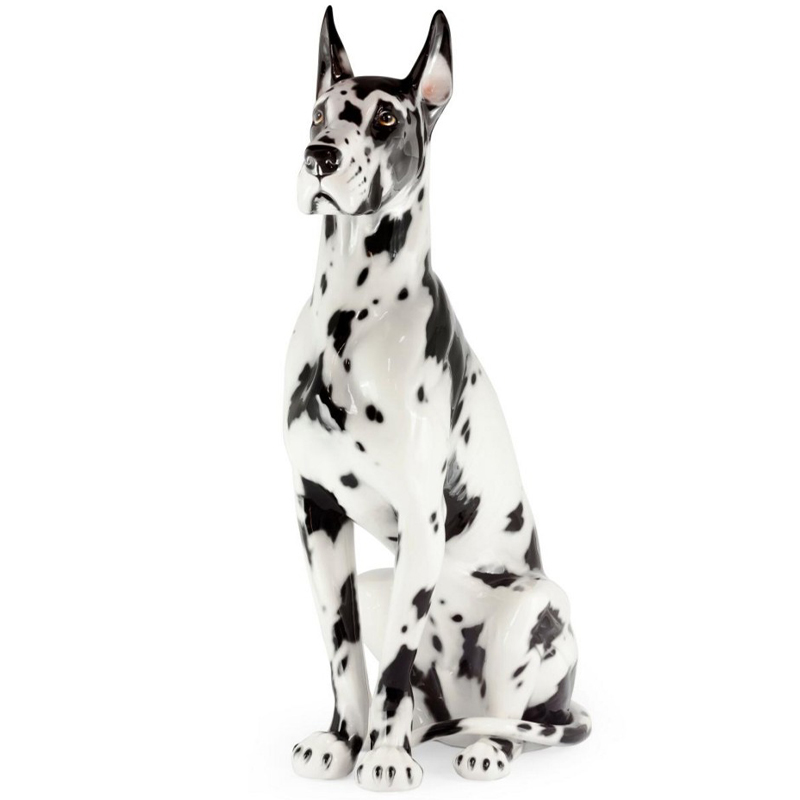 Статуэтка Abhika Great Dane Up Black White Белый Черный в Екатеринбурге | Loft Concept 