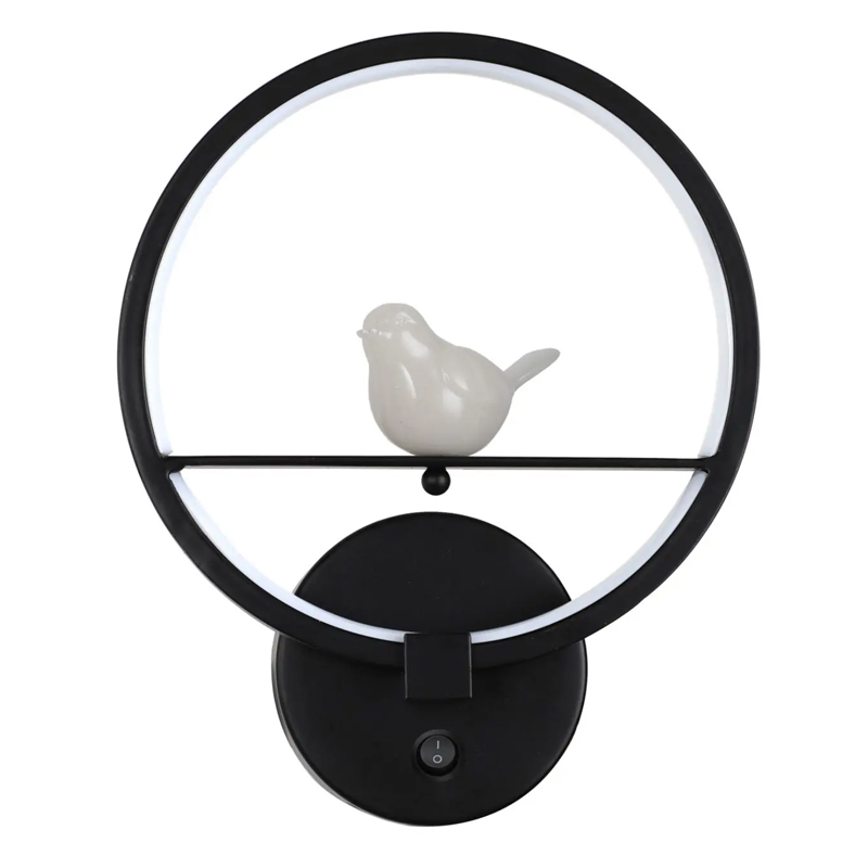 Бра Bird Ring Sconce black Черный в Екатеринбурге | Loft Concept 