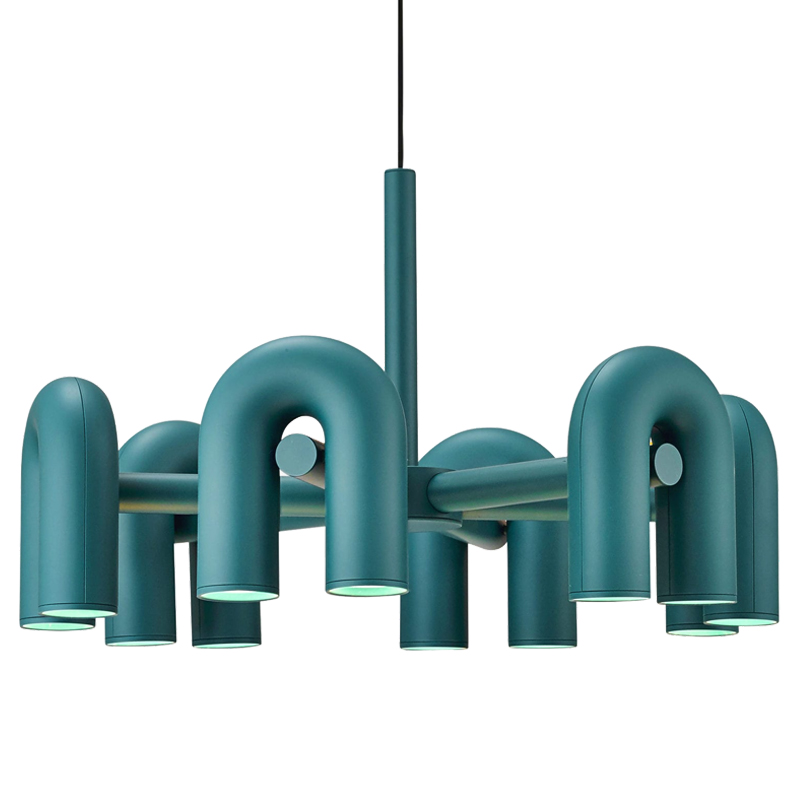 Люстра Cirkus AGO Lighting turquoise 4-6 Бирюзовый в Екатеринбурге | Loft Concept 