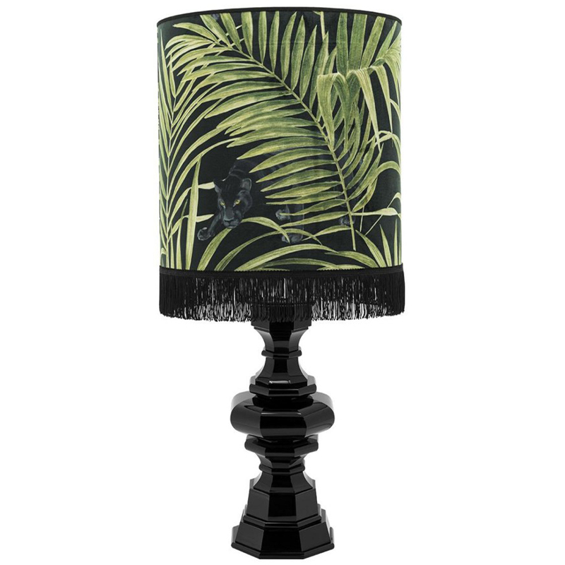 Настольная лампа Table Lamp Empire Velvet Black Green Зеленый Черный в Екатеринбурге | Loft Concept 