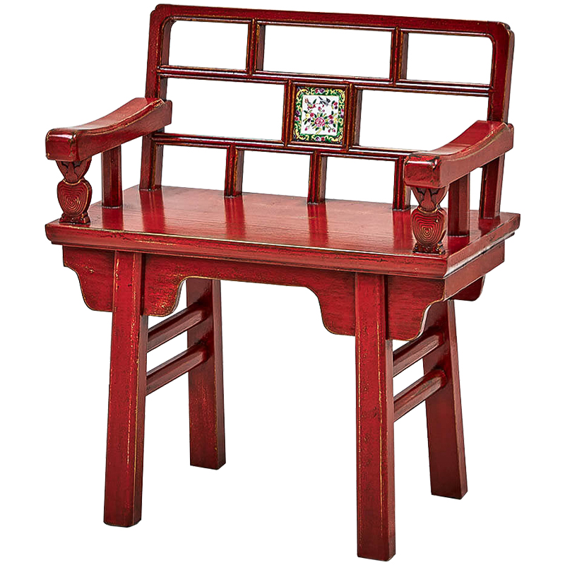 Стул Chinoiserie Red Stool Красный в Екатеринбурге | Loft Concept 