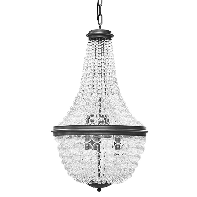 Люстра Bubble Blower Classic Chandeliers Графит Прозрачный в Екатеринбурге | Loft Concept 