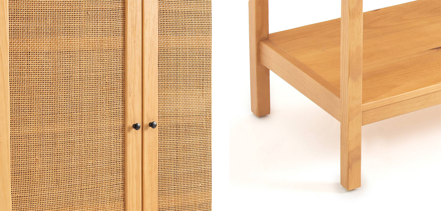 Шкаф Niels Wicker Cupboard 2 Doors - фото №1