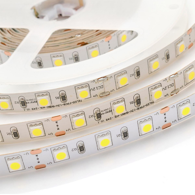 Комплект светодиодной ленты 14,4W/m 60LED/m 5050SMD холодный белый 1M Белый в Екатеринбурге | Loft Concept 