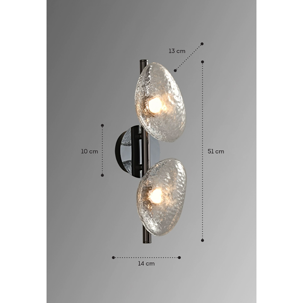 Бра LINDIS FROST LONG WALL 2 лампы Прозрачное стекло в Екатеринбурге