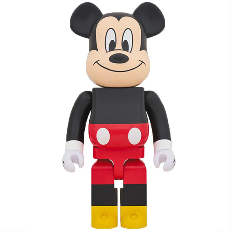 Статуэтка Bearbrick Mickey Mouse Черный Красный Желтый Бежевый в Екатеринбурге | Loft Concept 