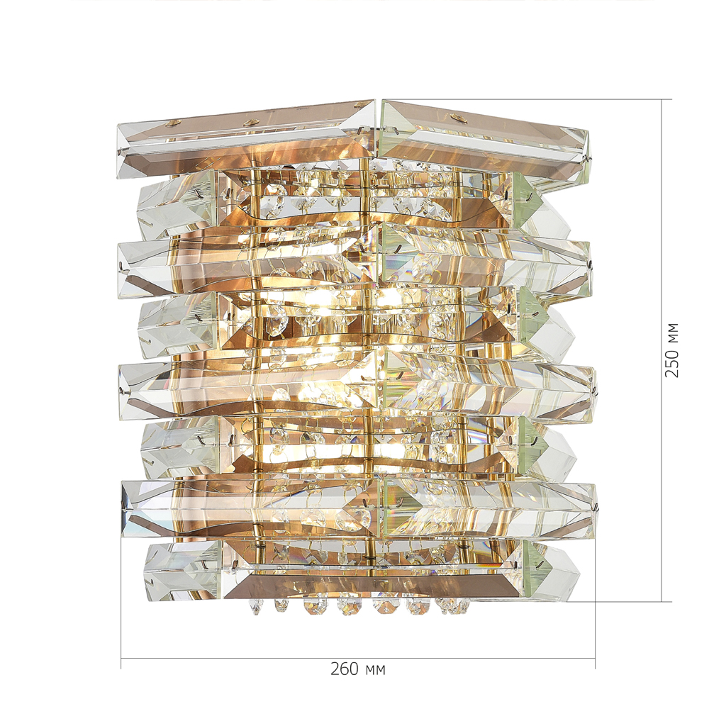 Бра в классическом хрустальном обрамлении Light Garland в Екатеринбурге