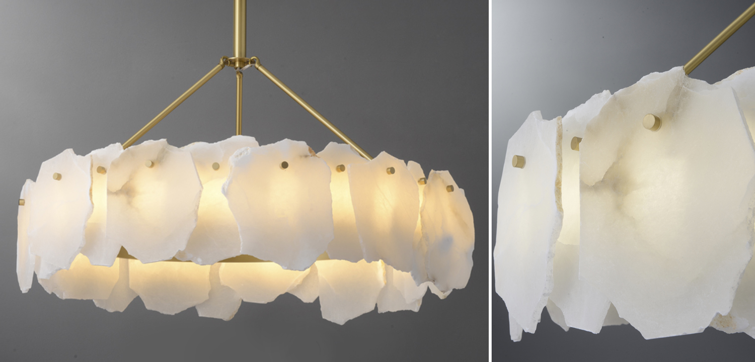 Люстра Lucretia Marble Round Chandelier - фото