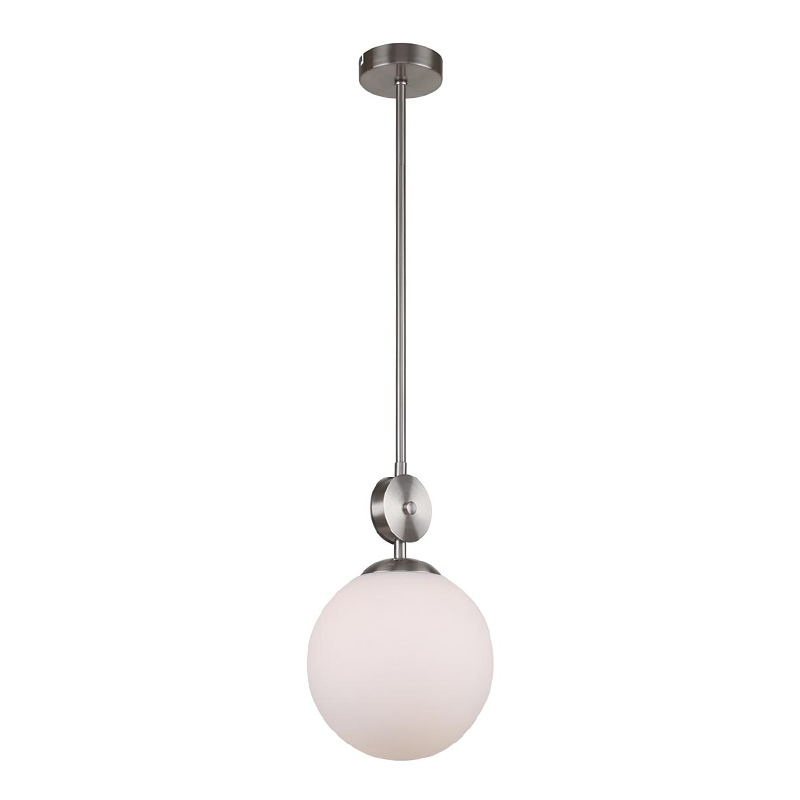 Подвесной светильник Kyran Nickel Hanging Lamp Никель Белый в Екатеринбурге | Loft Concept 