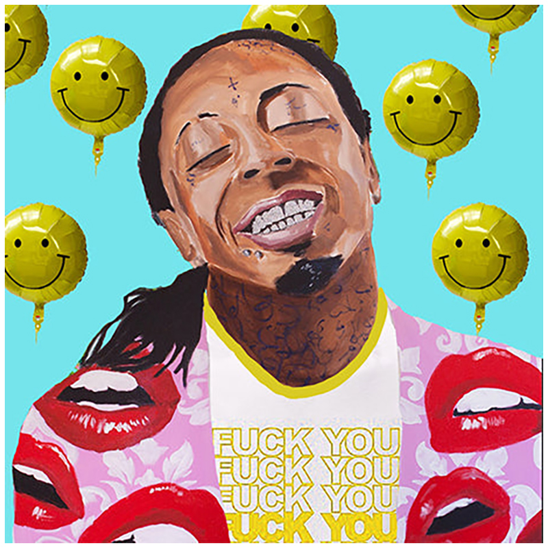 Картина Lil Wayne with Smiling Balloons Мульти в Екатеринбурге | Loft Concept 