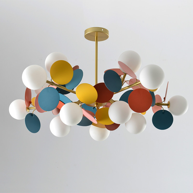 Люстра MATISSE Chandelier multicolor Золотой Белый Мульти в Екатеринбурге | Loft Concept 