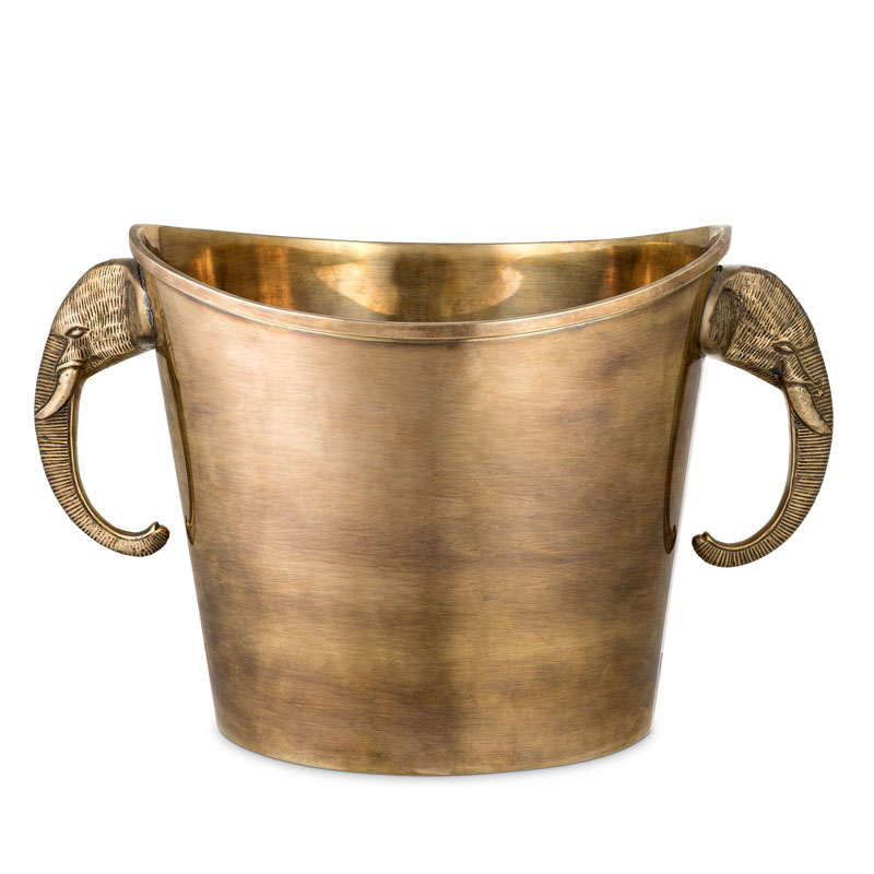 Ведерко для льда Eichholtz WINE COOLER MAHARAJA brass Винтажная латунь в Екатеринбурге | Loft Concept 