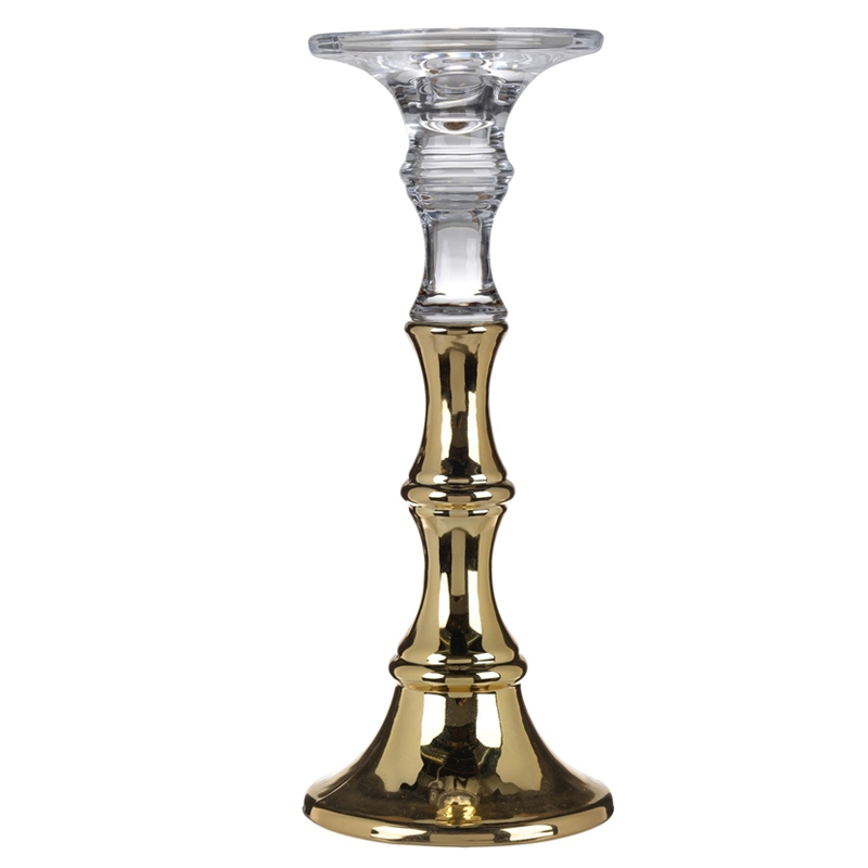 Подсвечник Eugenie Candlestick 30 Глянцевое золото в Екатеринбурге | Loft Concept 