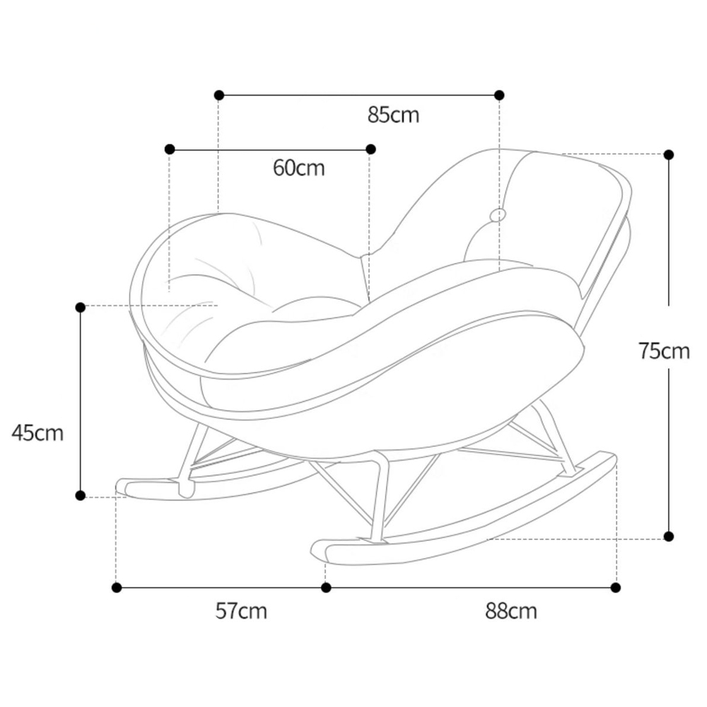 Кресло-качалка для отдыха Rocking Soft Chair Кресло-качалка для отдыха Rocking Soft Chair в Екатеринбурге