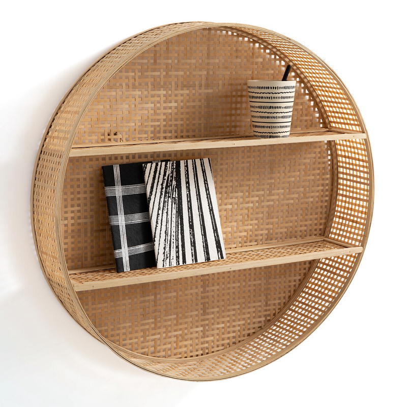 Полка Wicker Bamboo Shelf cells  в Екатеринбурге | Loft Concept 