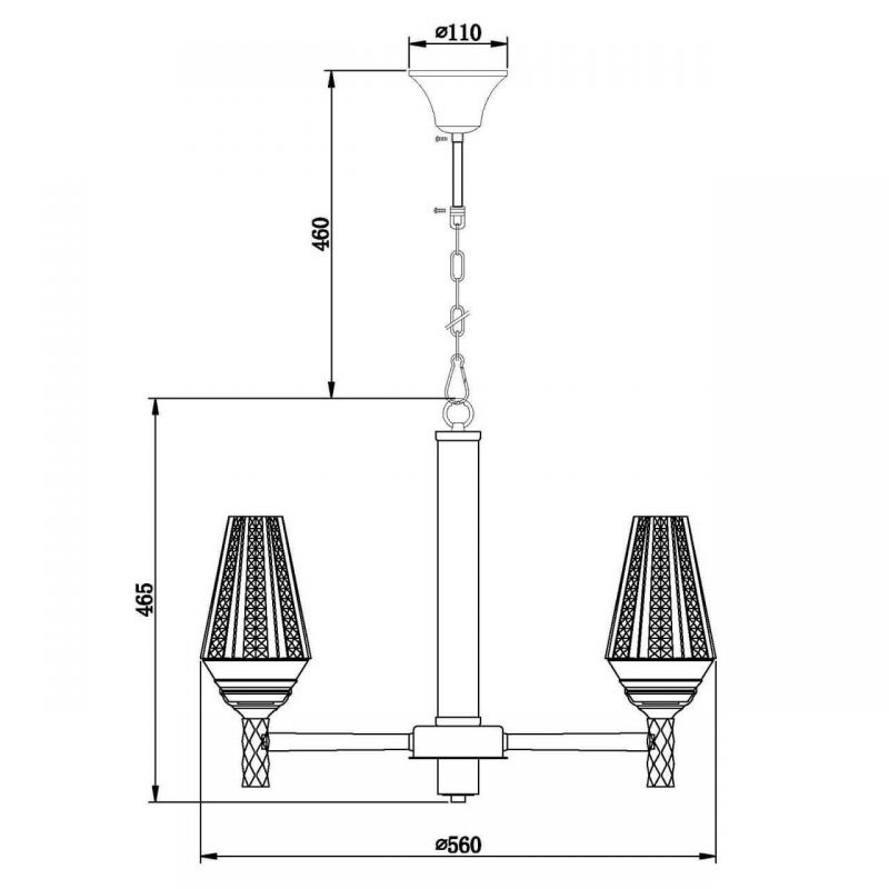 Люстра Ribbed Chandelier в Екатеринбурге